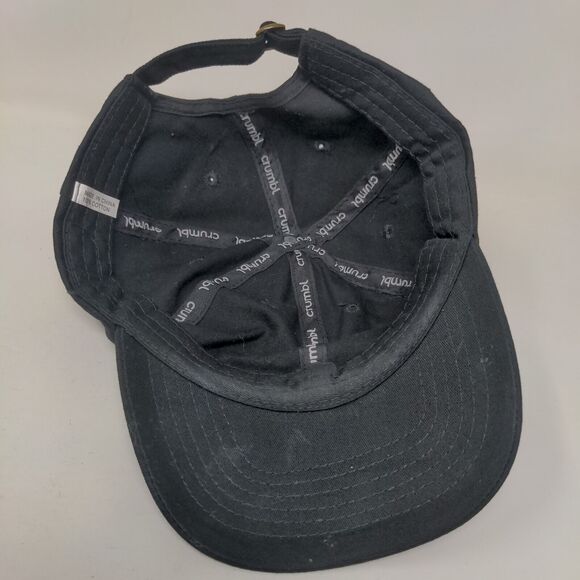 Crumbl Slideback Hat Black One Size Adjustable Vented Holes 6 Panel Cotton - Picture 6 of 8